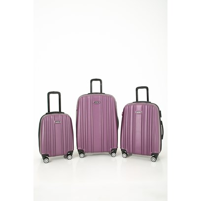 las vegas polo club 10503 3'lü set abs valiz, valiz,makyaj çantası,seyahat çantası,çekçekli seyahat çantaları,spor çantası,sırt çantası,okul çantası